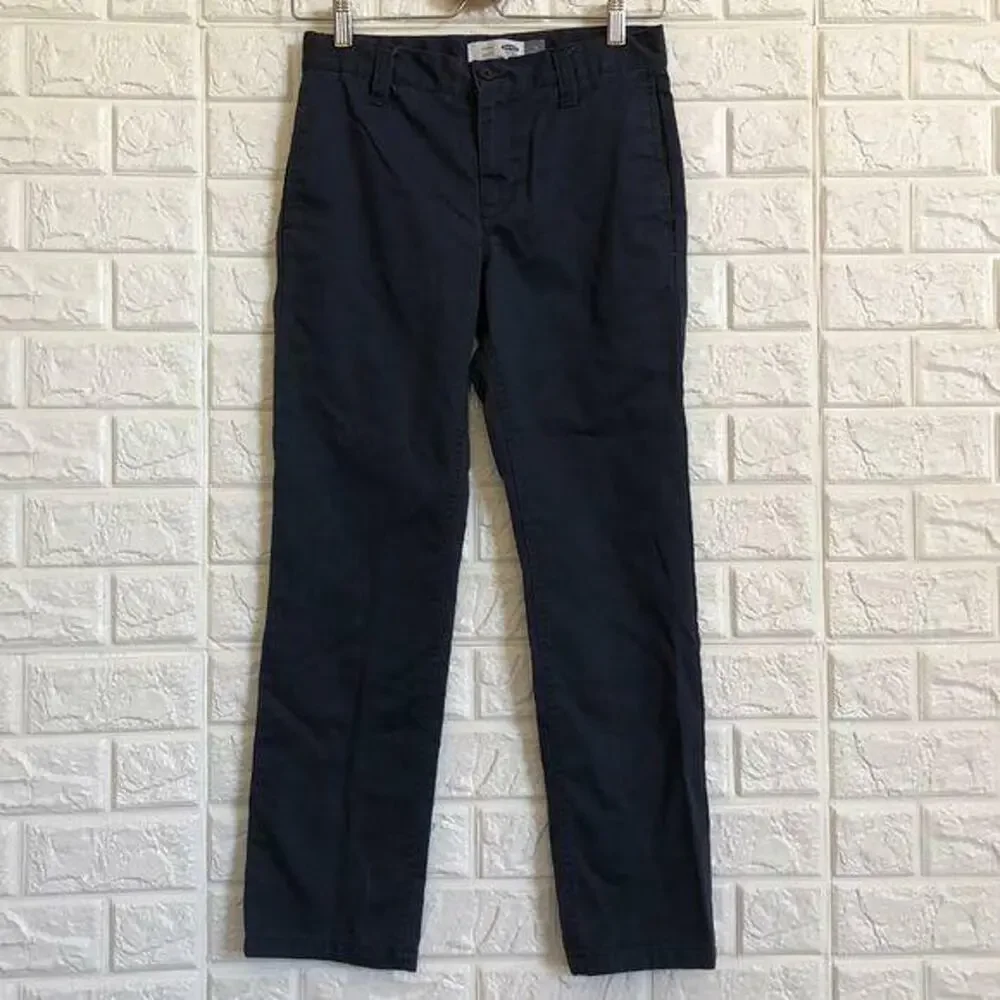 Old Navy‎ blue school uniform style skinny slacks Chinos Boys Size 12